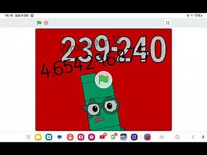 Numberblocks band 512ths 237-240