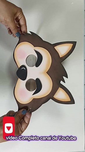 Máscara de Lobo en Foamy: Tutorial y Moldes