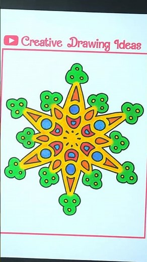 Easy Snowflake Drawing ❄️How to Draw Christmas Art