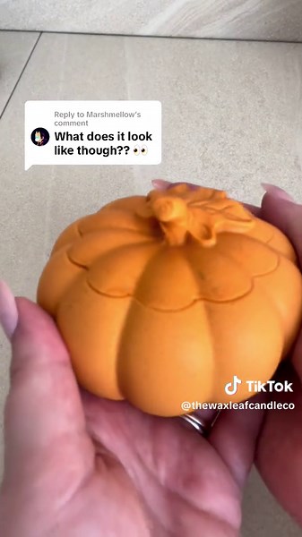 Handmade Orange Pumpkin Jar Candle Ideas