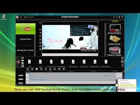 Make youtube video with Youtube Movie Maker