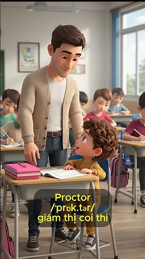 What does "Proctor" mean for children learning English? 👨‍🏫📝 Awesome school vocabulary with JoJo!