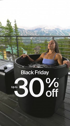The wait is over! Black Friday is here: the most essential tool for post-fitness recovery is now up to 30% off free shipping for a limited time only! See why health experts rate Ice Barrel best overall for cold therapy and don’t miss your chance to get your own pro-grade recovery tool at a fraction of the cost!💪 | Ice Barrel