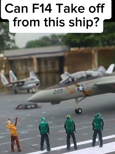 RC USS Nimitz Model with F-14 Tomcat Launching Feature