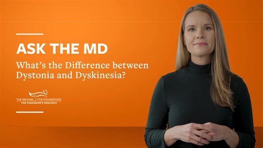 September is #DystoniaAwarenessMonth. Dystonia and dyskinesia are extra movements that can, but don’t always, happen in people living with Parkinson’s. They’re different from the core motor symptoms of Parkinson’s like tremor, slowness and stiffness. So, what is the difference between dystonia and dyskinesia? In this video, Rachel Dolhun, MD, DipABLM, principal medical advisor at The Michael J. Fox Foundation, will answer this question and share practical tips for navigating these symptoms. Watc