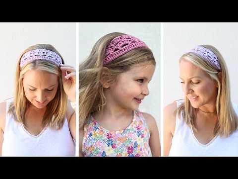 How To Crochet a Cute Headband for Kids and Adults!