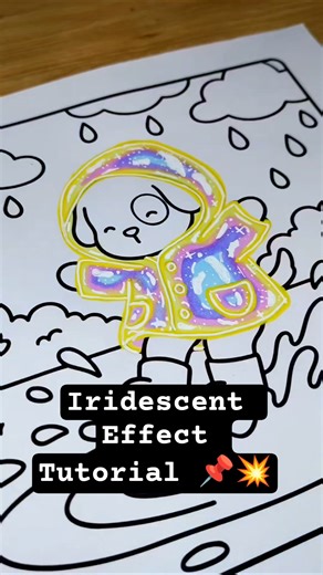 Iridescent Effect Tutorial 📌💥 Save it for your Next coloring 📌#coloring #tutorial #trending #art