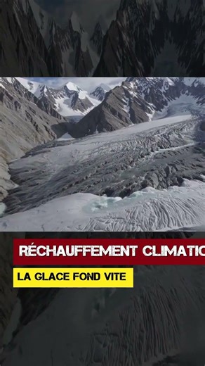 Global warming. The ice is melting fast.