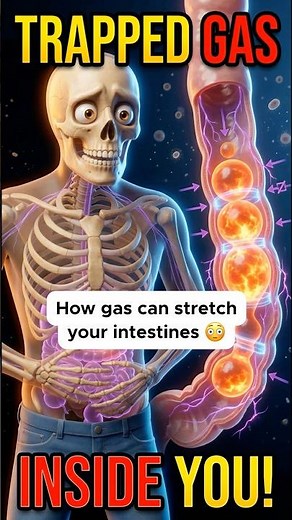Why Trapped Gas Actually HURTS (3D CGI) #medical
