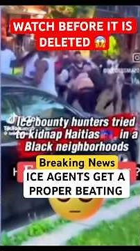 Haitians Unite Allegedly and Beat ICE Agents in Brooklyn to Stop Deportation 😳 #ice #haitian #viral