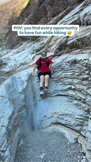 POV: you find every opportunity to have fun while hiking