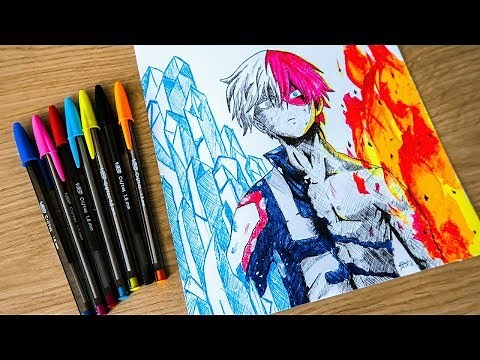 DESSINER SHOTO AVEC DES STYLOS BIC !!