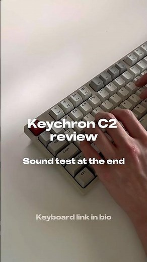 Keychron C2 review + sound test #keyboard #keyboardasmr #mechanicalkeyboard #fyp #viral