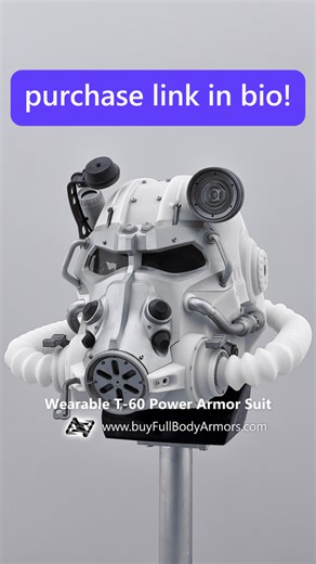 The wasteland remembers you. Helmet ready. Armor on the way. Worldwide shipping. Duty FREE. Buy link https://checkout.buyfullbodyarmors.com/wearable-fallout-t-60-power-armor-motorized-helmet-2026/ #fallout #fallout4 #powerarmor #giveaway #gift #costume #t60 #FalloutCosplay | Full Body Armors - Replica Costume Shop