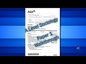 A* Sociology: Paper 1 Education 2023 Walkthrough