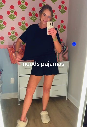 He randomly sent me this Nuuds Pajama Set and I didn't expect to love it this much 👀 I’m a pajama girly and this is one of the softest sets I own. #homebody #pajamas