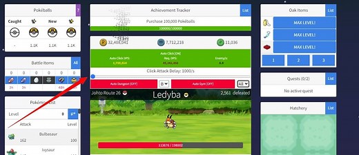 Tutorial: Install and use an Auto Clicker script for PokéCliker