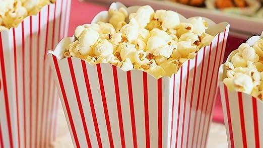 A nostalgic popcorn boxes easy to assemble