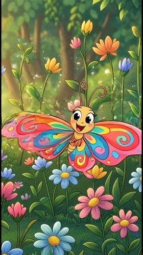 Butterfly Hindi Poem for Kids 🦋 | Rang Birangi Titli | Asma Toons