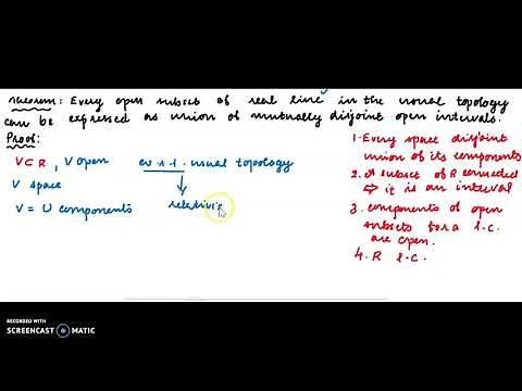 Open subset of R - union of mutually disjoint open intervals