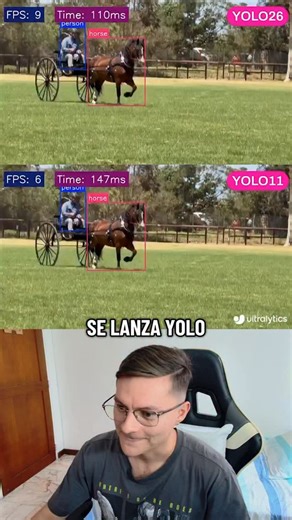 ¡Mañana tendremos NUEVA CLASE de Detección de Objetos! 🔥🦾 En esta clase veremos como entrenar un modelo de detección de objetos desde cero: - Empezando por la recolección de datos. 📊 - ⁠Pasando por el - ⁠etiquetado. 🏷️ - ⁠Aprenderemos cómo funciona YOLO. 🎥 - ⁠POR SUPUESTO veremos el NUEVO modelo YOLO26. 🔥 - ⁠Finalizaremos la clase creando un script en entrenamiento en Python entrenando el nuevo modelo YOLO26. 🦿 ¡Es una clase de 1 hora y 20 minutos que espero aporte mucho valor a todos! Po