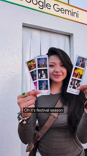 Google Gemini Photobooth Fun at Festival Season