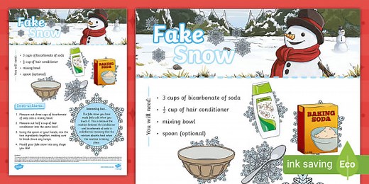 Fake Snow Instructions
