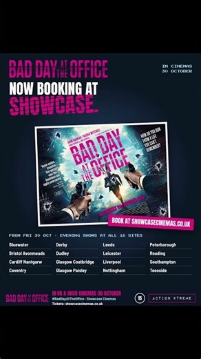 SHOWCASE CINEMAS — BOOKINGS NOW OPEN! 🎬 #movie #BadDayAtTheOffice