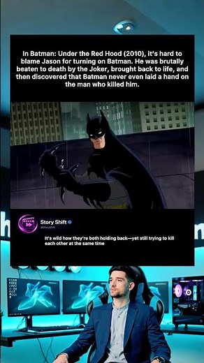 In Batman: Under the Red Hood (2010), it's hard to blame Jason for turning on Batman. He was