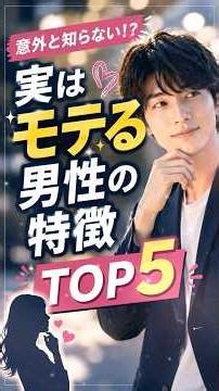 実はモテる男性の特徴TOP5｜イケメンじゃなくても大丈夫