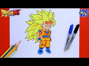 Goku Ssj3 Drawing || How to draw Goku Ssj3 from Dragon Ball Daima || Drawing Tutorial