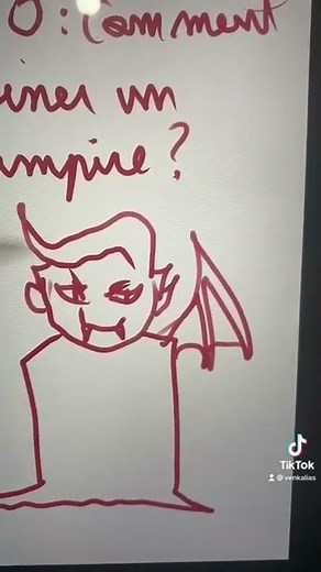 TUTO: Comment dessiner un vampire style manga ? ✍️🧛