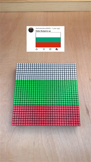Creating Bulgaria 🇧🇬 With Rubik’s Cubes!