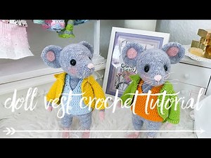 Doll Vest crochet tutorial 🧶