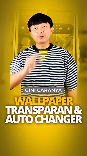 1.3K views · 88 reactions | Tutorial cara ubah wallpaper hp jadi transparan, auto changer dan cara gunakan widget transparan #gimanacaranya #ginicaranya #ginicaranyaofficial #ginicaranyatutorial #brokuh | GINI CARANYA | Facebook
