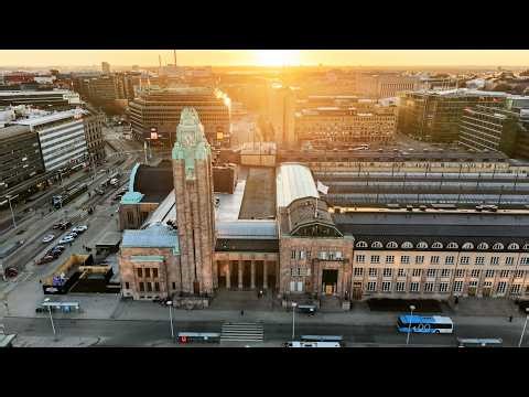 Helsinki Railway Station, Kansalaistori and Kaisaniemi, March 2026, DJI Mini 5 Pro