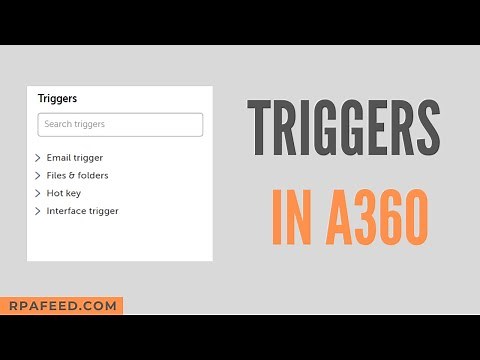 Triggers in A360 | How to run a bot with triggers in A360? | RPAFeed