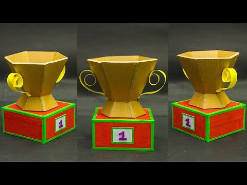 How to make a Trophy From Cardboard | Cardboard Projects
