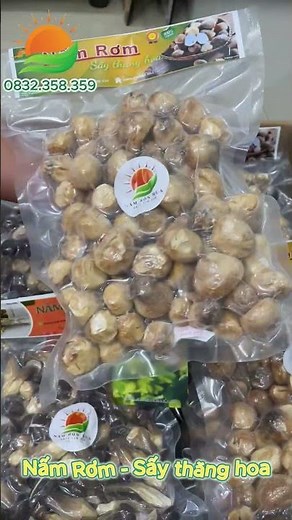 Nấm Rơm sạch, sấy khô chất lượng cao tại Tphcm - Làng nấm Bốn Mùa