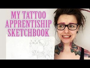 Looking Through My Old Tattoo Apprenticeship Sketchbook, yikes!