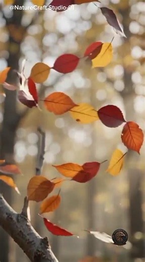 These Leaves Just Did Something Impossible... 🦋 #art #natureart