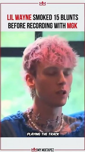 Lil Wayne smoked 15 blunts before recording with MGK 👀