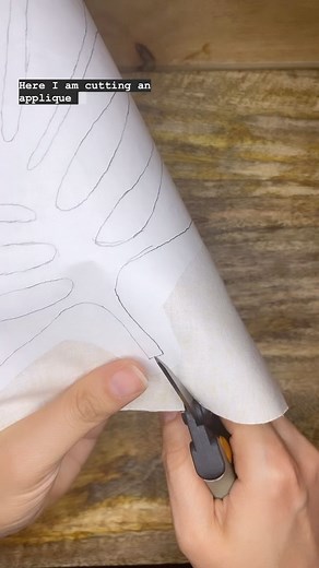 Here’s a tip for cutting out weird shapes: rotate the piece you’re cutting rather than you wrist/scissor! And yes before anyone asks, this video is playing at 2x speed so you can see a lot of the rotation I’m describing… real life is much slower! | Gotham Quilts