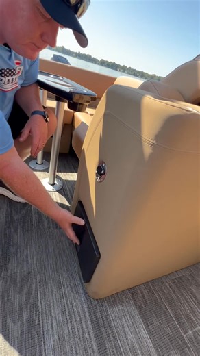 6.3K views · 39 reactions | It’s hard not to focus on the twin 400hp Verados from Mercury Marine, but this 2026 Sanpan from Godfrey Pontoon Boats is more than just a well performing, fun to drive pontoon. It’s loaded with features such as convertible stern seating, on board air pump from Scanstrut, Simrad Yachting touchscreen, Garmin Audio sound system, Lillipad Marine boarding ladder and a massive swim deck for starters. | Pontoon & Deck Boat magazine | Facebook