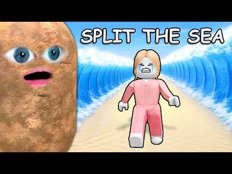 SPLITTING the SEA in Roblox...