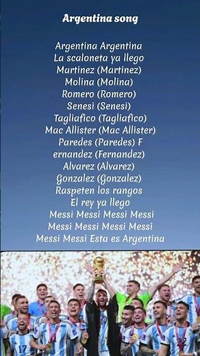 Argentina world cup 2026🇦🇷song lyrics #argentina #messi