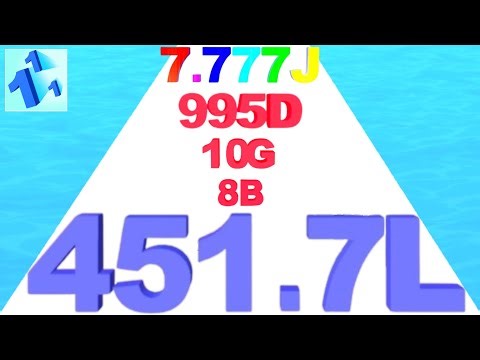 NUMBER MERGE RUN - Number Master 3D Level Up Reach 451.7L (Infinity Numbers Run Shooting)
