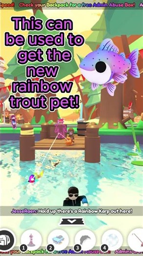 Catching the new Rainbow🌈 Karp in Adopt Me!