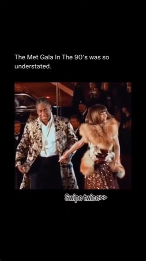 Historic files on Instagram: "The Met Gala in the 1990s was a more understated affair compared to today's extravagant displays, with a focus on elegant, minimalist looks and a more intimate feel. Instead of the elaborate ensembles and social media frenzy of the modern gala, the 90s Met Gala saw attendees in sleek slip dresses, metallic gowns, and bedazzled numbers.#history #historyvidoes"