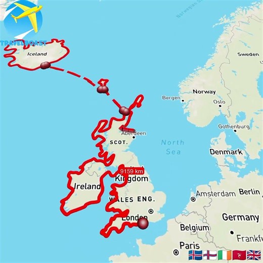 Greater United Kingdom🇬🇧 #travelboast #map #uk